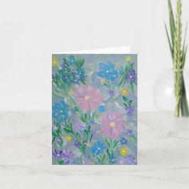 Butterfly Bush-anteckningskort för Blommigt Tack Kort