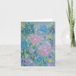 Butterfly Bush-anteckningskort för Blommigt Tack Kort