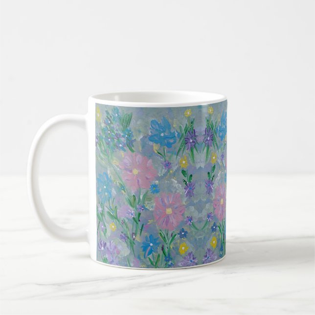 Butterfly Bush Blommigt Coffee Mugg (Vänster)