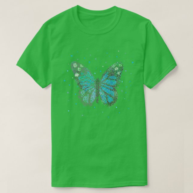 Butterfly Butterflies Floristry T Shirt (Design framsida)