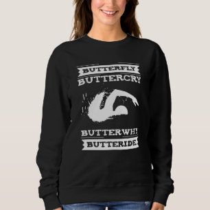 Butterfly Butterjet ButterVarför - Swimmer Design T Shirt