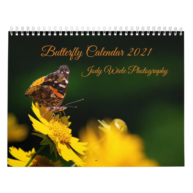 Butterfly Calendar by Jody Wiele Photography Kalender (Omslag)