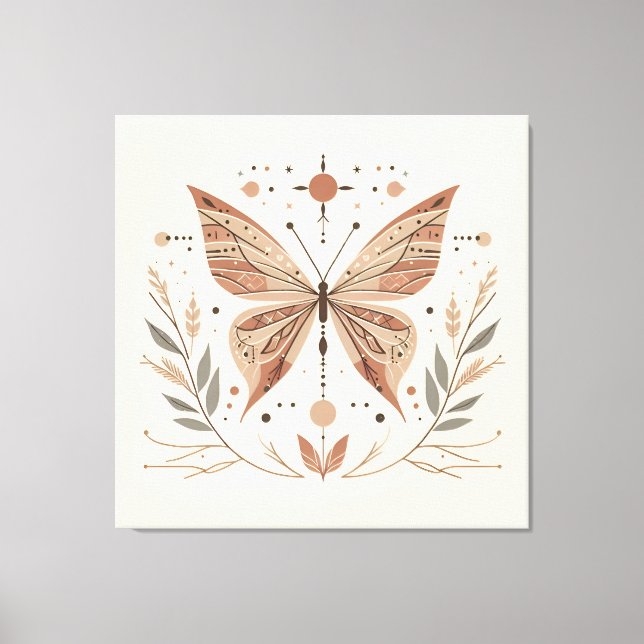 Butterfly Canvas Art | Färgstark naturinspirerad (Framsida)