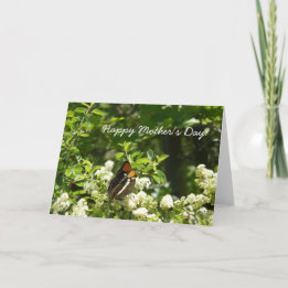 Butterfly Card Lycklig Mors dag Kort