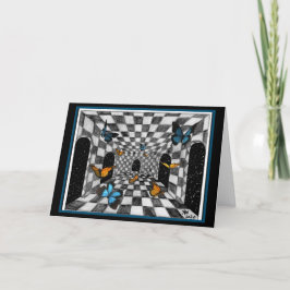 Butterfly Castle Stationery och Greeting Card Helgkort