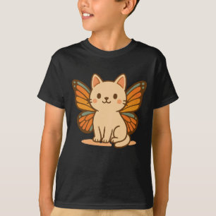 Butterfly Cat - Cute Pastel Kawaii Animal T Shirt