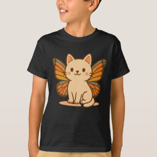 Butterfly Cat - Cute Pastel Kawaii Animal T Shirt