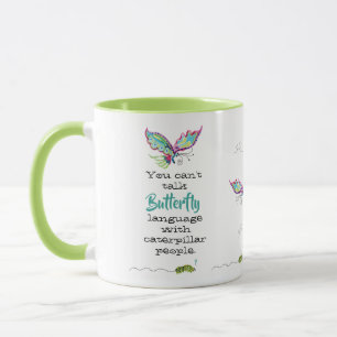 Butterfly & Caterpal People Classic Mugg, 11 oz Mugg