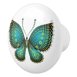 Butterfly Ceramic Knobs and Pulls Knopp