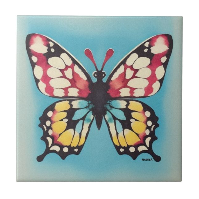 Butterfly Ceramic Tile Kakelplatta (Framsidan)