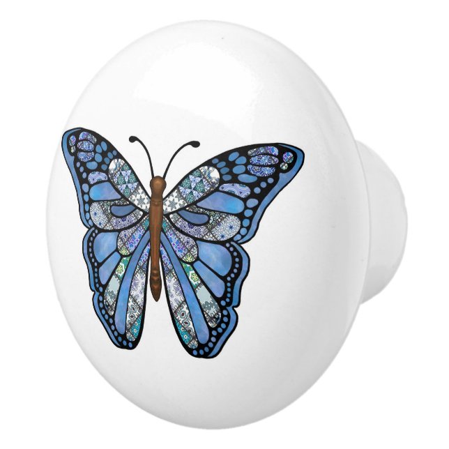 Butterfly/Ceramisk Knob Knopp (Höger)