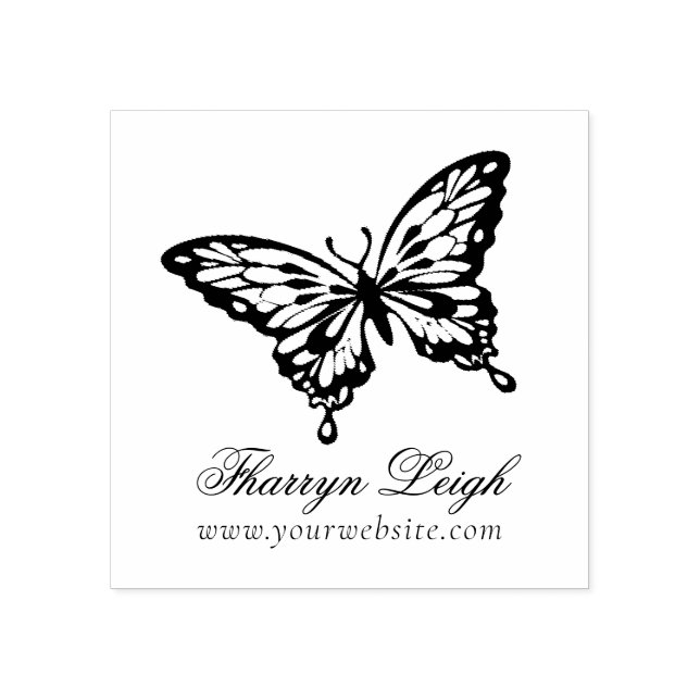 Butterfly Chic Branding | Modern Professionell Stämpel (Tryck)