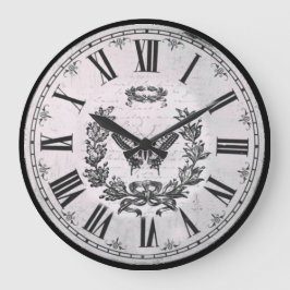 Butterfly Classic Retro Stor Klocka