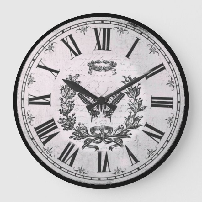 Butterfly Classic Retro Stor Klocka (Framsida)