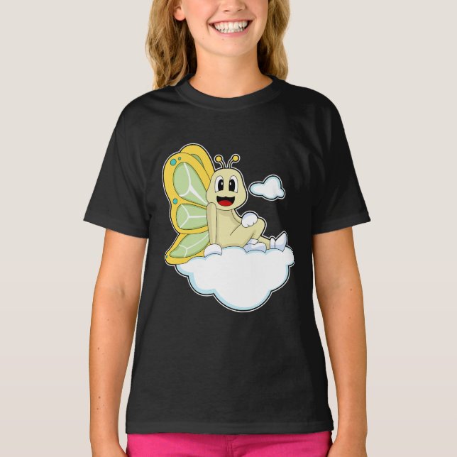 Butterfly Clouds T Shirt (Framsida)