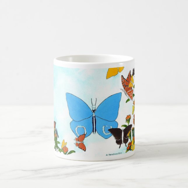 Butterfly Collage Coffee Mugg (Center)
