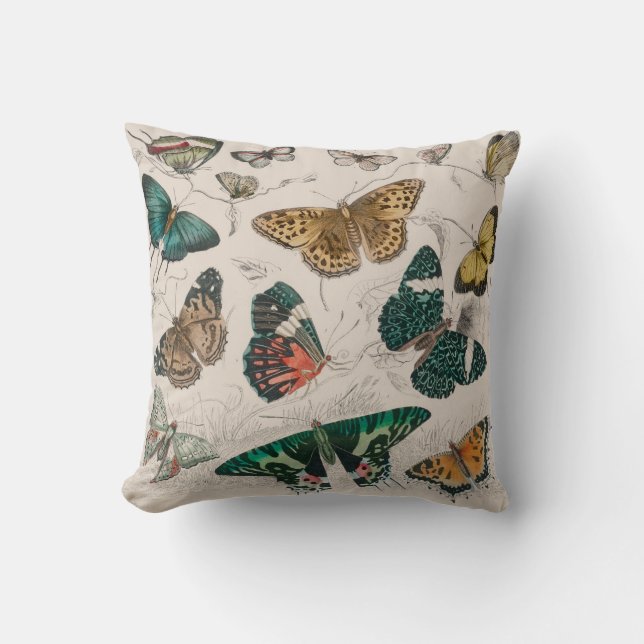 Butterfly Collection Antique Butterflies Kudde (Framsida)
