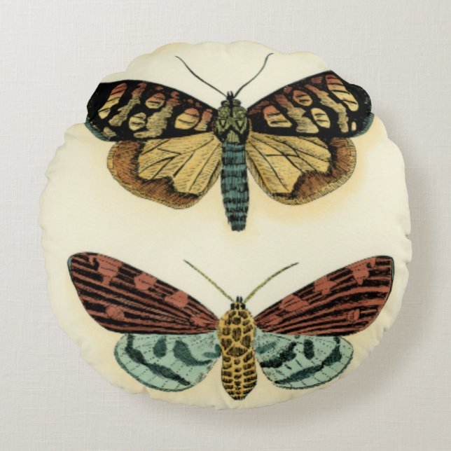 Butterfly Collection by Chariklia Zarris Rund Kudde (Framsidan)