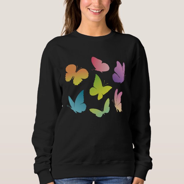 Butterfly Collection Just A Girl Who Loves Butterf T Shirt (Framsida)