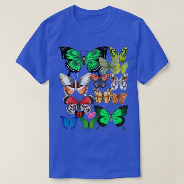 Butterfly Collection Monarch Butterfly Älskare But T Shirt (Design framsida)