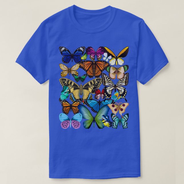 Butterfly Collection Monarch Butterfly Älskare But T Shirt (Design framsida)