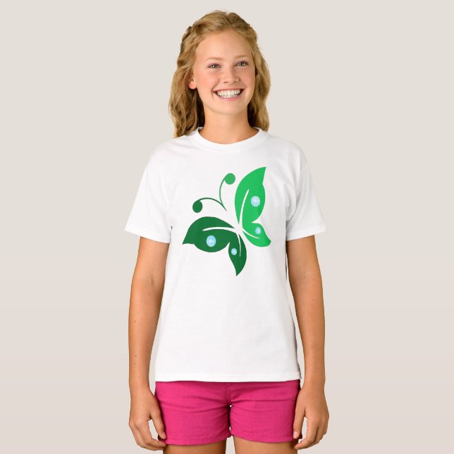 butterfly color t shirt (Hel framsida)