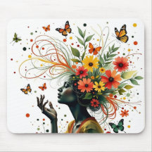 Butterfly dam art mousepad