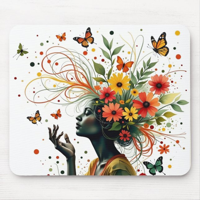 Butterfly dam art mousepad musmatta (Framsidan)