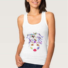 Butterfly Dam Linne Med Racerback