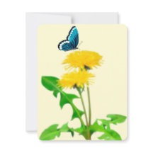 Butterfly Dandelion Note Card
