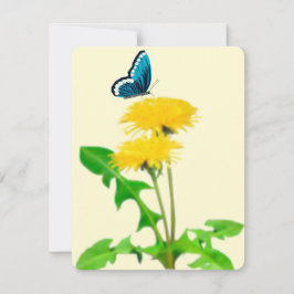 Butterfly Dandelion Note Card Anteckningskort