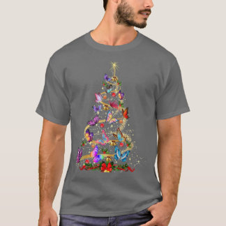 Butterfly Dekoration Julgran Santa Hat Julafton T Shirt