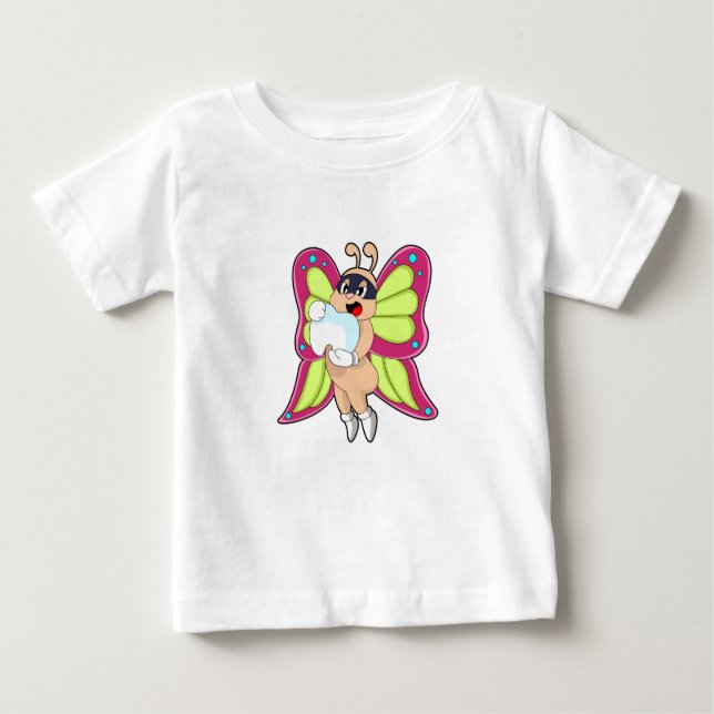 Butterfly Dentist Teeth T Shirt (Framsida)
