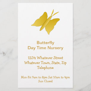 Butterfly Design Daytime Nursery Flygblad