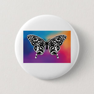 Butterfly Design med Sunset Färg Knapp