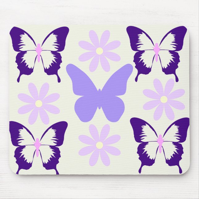 Butterfly Design Mousepad Musmatta (Framsidan)