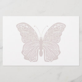 Butterfly Design Stationery Brevpapper