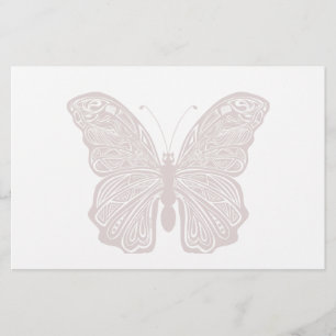 Butterfly Design Stationery Brevpapper