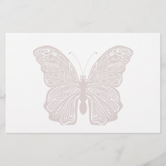 Butterfly Design Stationery Brevpapper