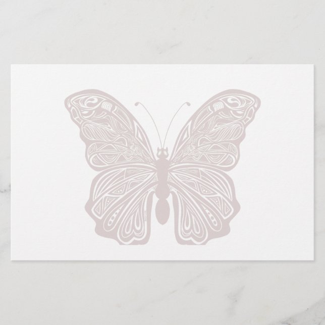 Butterfly Design Stationery Brevpapper (Framsida)