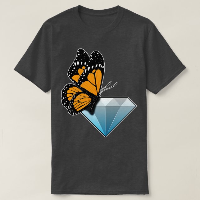 Butterfly Diamond T Shirt (Design framsida)