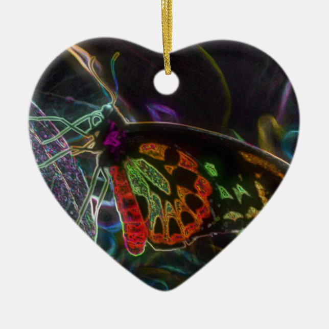 Butterfly Digital Art Nature Ornament (Framsidan)