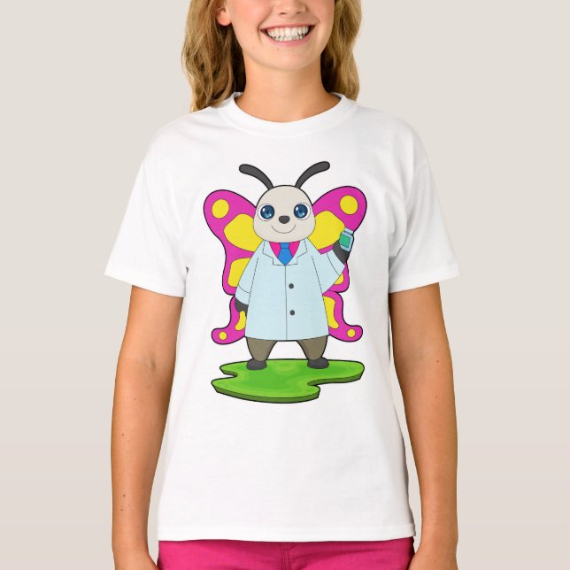 Butterfly Doktor Medicine T Shirt (Framsida)