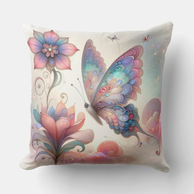 Butterfly Dorm Room Ideas for Girls Kudde (Framsida)