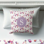 Butterfly Dorm Room Ideas for Girls Kudde<br><div class="desc">Gå in i en stillastående värld med kreativ med vårt fängslande monogrammade dekorativ kudde, perfekt för sött sovrum och sovrumsidéer för flickor. Dessa kuddar har en fjäril mönster, som på ett lavtigt sätt dekoreras i mjuka skuggor av rosa och lila. Vattenfärgstekniken smälter snabbt samman färg och ger en mjuk, drömliknande...</div>