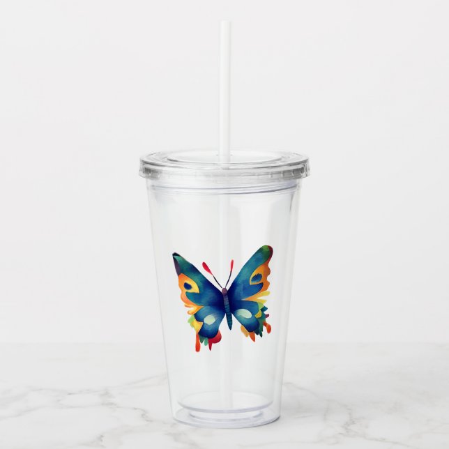 Butterfly Drawing  Take Away Mugg (Framsida)