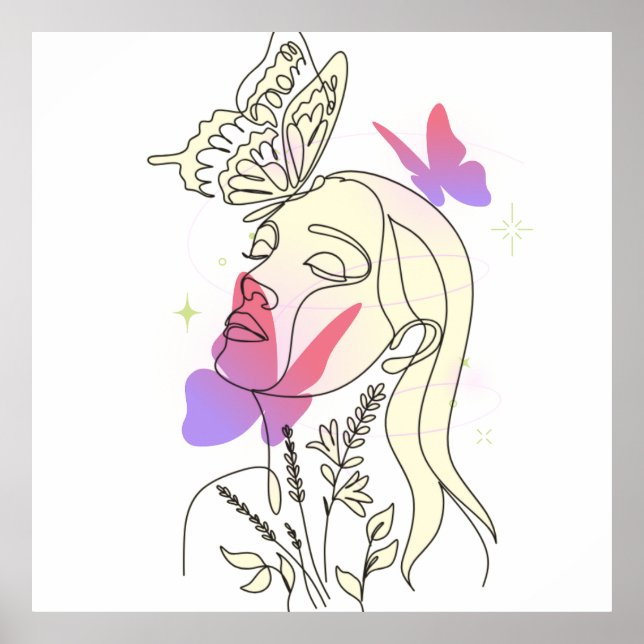 Butterfly Dream - Artistic Wall Poster (Framsidan)