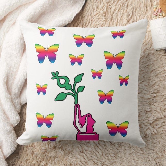 Butterfly Dream Dekorativ kudde (Filt)