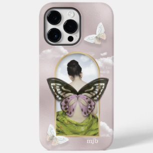 Butterfly Dream Fantasy Collage with Monogram