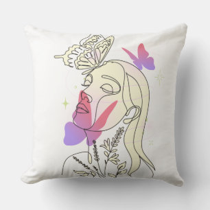 Butterfly Dream - Kvinnors konstnärliga dekorativ Kudde